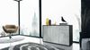 Vladon Sideboard Ben V3, Kommode mit 3 Türen und 2 Schubladen, Schwarz matt/Beton Oxid-Optik (117 x 74 x 36 cm) Bild 2