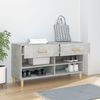 vidaXL Schuhschrank Betongrau 102x35x55 cm Holzwerkstoff 812820 Bild 3