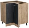 Eckunterschrank R-Line Schwarz Beton 75.6 cm ohne Arbeitsplatte Vicco Bild 4
