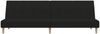 vidaXL Schlafsofa 2-Sitzer Schwarz Stoff 375725 Bild 5