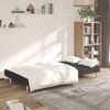 vidaXL Schlafsofa 2-Sitzer Schwarz Stoff 375725 Bild 3