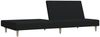 vidaXL Schlafsofa 2-Sitzer Schwarz Stoff 375725 Bild 4