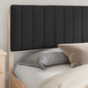 vidaXL Bettgestell mit gepolstertem Kopfteil Schwarz 200 x 200 cm 3398211 Bild 3
