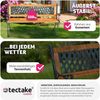 tectake Gartenbank Sitzbank Tamara 2-Sitzer aus Holz und Gusseisen 128x51x73cm, 2-Sitzer Bild 3
