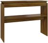 vidaXL Konsolentisch Braun Eichen-Optik 102x30x80 cm Holzwerkstoff 815221 Bild 2