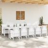 vidaXL Garten Essgruppe 11 pcs Weiß Poly Rattan und Aluminium 3378765 Bild 3