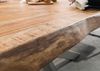 Baumtisch Mango 220x100x77 natur lackiert / Kreuzgestell silber matt FREEFORM 5 Bild 4