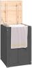 vidaXL Wäschetruhe Grau 44x44x66 cm Massivholz Kiefer 823566 Bild 4
