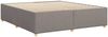 vidaXL Bettgestell ohne Matratze Taupe 180x200 cm Stoff 3284754 Bild 3