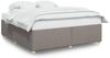 vidaXL Bettgestell ohne Matratze Taupe 180x200 cm Stoff 3284754 Bild 2