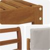vidaXL Outdoor-Sofagarnitur 6 pcs Natürlich und Hellgrau Holzwerkstoff 3366779 Bild 5