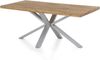 Esstisch >Eastbourne< in Eiche aus Massivholz, Metall - 200x76x100cm (BxHxT) Bild 1