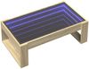 Couchtisch, Sofatisch mit Infinity-LED Sonoma-Eiche 90x53x30 cm Bild 3