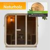 Artsauna® Cube Fasssauna Fjora L, Gartensauna für 6 Personen aus Fichte, 9 kW Saunaofen, LED-Beleuchtung, Zubehörset mit Sanduhr & Thermometer Bild 3