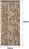 Moritz Flauschvorhang aus Chenille 100 x 230 cm braun beige meliert Türvorhang als Fliegenschutz Insektenschutz für Camping Wohnwagen Bild 2