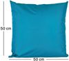 JACK Dekokissen 50x50 cm Outdoor Lounge Kissen inkl. XXL Füllung Sitzkissen, starke Füllung, Robust, Strapazierfähig, Wasserabweisend, Innen&Außen Bild 3