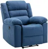 Vente-unique - BUROLO Sessel Stoff Blau - B 95 cm x H 103 cm x L 92 cm Bild 2