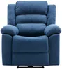 Vente-unique - BUROLO Sessel Stoff Blau - B 95 cm x H 103 cm x L 92 cm Bild 3