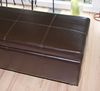 Aufbewahrungs-Truhe Kriens XXL, Leder + Kunstleder, 180x45x45cm ~ braun Bild 5