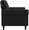 vidaXL 2-Sitzer-Sofa Schwarz 140 cm Kunstleder 359504 Bild 4