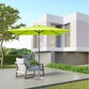 Sekey Sonnenschirm Rechteckig Gartenschirm groß Marktschirm 3 meter mit Kurbel, UPF 50+, beidseitig um 30° knickbar, für Garten, Terrasse Bild 5