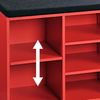 KESPER Schuhschrank / Sitzbank 15983-13 in rot mit Sitzkissen / Flurregal Bild 3