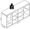 KESPER Schuhschrank / Sitzbank 15983-13 in rot mit Sitzkissen / Flurregal Bild 2