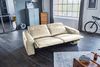 KAWOLA Sofa FINN 3-Sitzer mit Relaxfunktion Leder cremeweiß 80 x 107 x 210 cm Bild 4