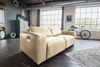 KAWOLA Sofa FINN 3-Sitzer mit Relaxfunktion Leder cremeweiß 80 x 107 x 210 cm Bild 5