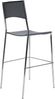CLP 4er Set Stapelbarer Bistrohocker Genua mit Kunststoffsitz und Metallgestell,grau Bild 4