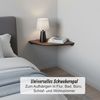 Relaxdays Eckregal Wand Walnussholz Bild 3
