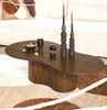 Maison ESTO Couchtisch oval organische Form Mango massiv Holz braun, Länge 130 cm Bild 4