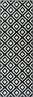 Kurzflor Teppich Raute Schwarz - 80 x 200 x 0,9 cm Bild 5