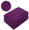 Frottee Spannbettlaken Doppelpack 180 - 200 x 200 cm Lila Bild 2