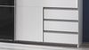 Schwebetürenschrank VALENCIA 3-trg. weiß Glas grey 270 Bild 3