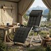 Norvéa Home Gartenliege Relaxliege mit Polster, Kopfkissen & Beistelltablett, Set bestehend aus 1 Relaxstuhl, 1 Kopfkissen und 1 Beistelltablett, 1 Relaxstuhl mit Kopfkissen und abnehmbarem Beistelltablett, Klappbar, verstellbar, mit Polster, Kopfkisse... Bild 2