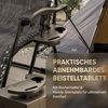 Norvéa Home Gartenliege Relaxliege mit Polster, Kopfkissen & Beistelltablett, Set bestehend aus 1 Relaxstuhl, 1 Kopfkissen und 1 Beistelltablett, 1 Relaxstuhl mit Kopfkissen und abnehmbarem Beistelltablett, Klappbar, verstellbar, mit Polster, Kopfkisse... Bild 3