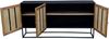 Sideboard >Madira< in Schwarz, Mangoholz/Metall - 180x90x40cm (BxHxT) Bild 4