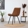 Bronx71 Esszimmerstuhl Microfaser Brooke cognac - 4er Set Bild 4