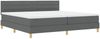 vidaXL Boxspringbett mit Kissen Dunkelgrau 200 x 200 cm Stoff 3338868 Bild 4