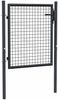 vidaXL Maschen-Gartentor verzinkter Stahl 100 x 75 cm Grau 145771 Bild 2
