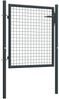 vidaXL Maschen-Gartentor verzinkter Stahl 100 x 75 cm Grau 145771 Bild 3