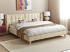 Bett mit Lattenrost SENLIS 180 x 200 cm Samtstoff Beige Bild 3