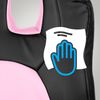 Kinder Bürostuhl MIA - 83x56x59, Schwarz/pink Kunstleder Kunststoff Gestell ergonomische Bürostühle Homeoffice Stuhl mit Rollen Bild 3