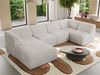 Modulares XXL-Ecksofa MODARO 5M, U-Form, Wohnlandschaft, 5-teilig, freistehend, Wohnzimmer Couch, HR-Schaumstoff - Beige Cord - Links Bild 4