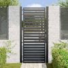 vidaXL Gartentor Abschließbar Schwarz 100x200 cm Aluminium 42004150 Bild 3