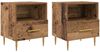 vidaXL Nachttisch 2 pcs Altholz 40 x 35 x 47,5 cm Holzwerkstoff 884068 Bild 2