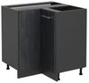 Eckunterschrank R-Line Schwarz Beton 75.6 cm ohne Arbeitsplatte Vicco Bild 4