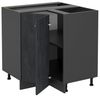 Eckunterschrank R-Line Schwarz Beton 75.6 cm ohne Arbeitsplatte Vicco Bild 3