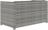 vidaXL 5-tlg. Garten-Lounge-Set mit Auflagen Poly Rattan Grau 48134 Bild 4